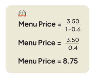 $8.75 = 3.5 / (1-0.6)