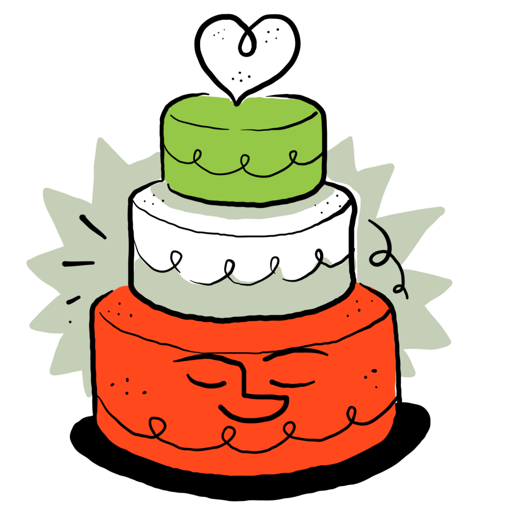 wedding cake icon