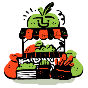 farmers market vendor icon