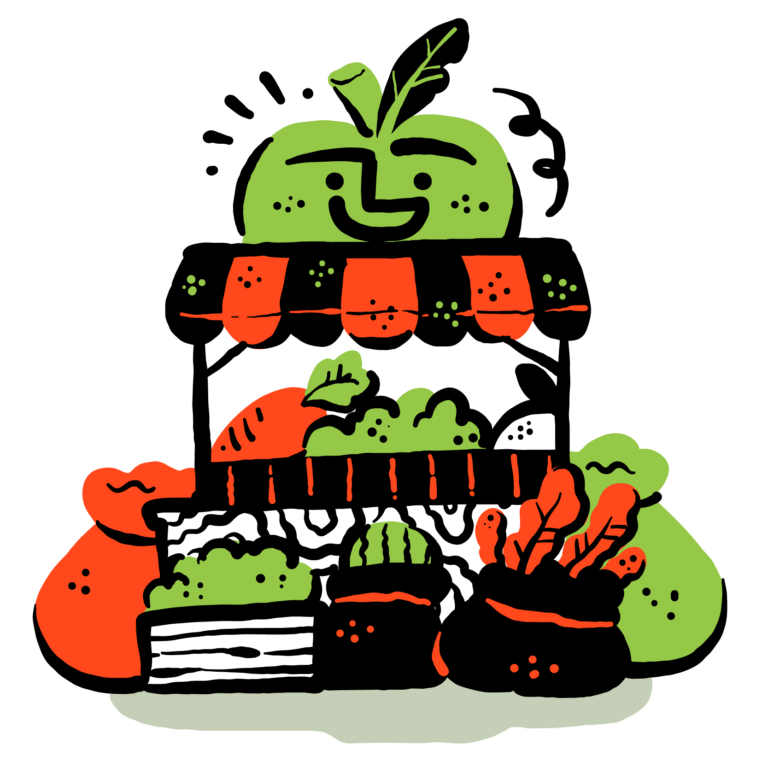 farmers market vendor icon