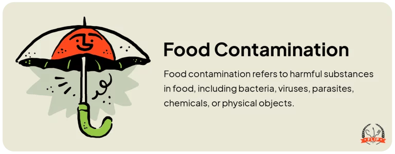 Food contamination definition.