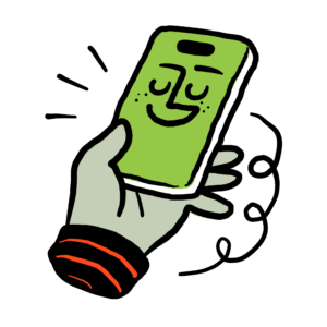 Phone illustration.