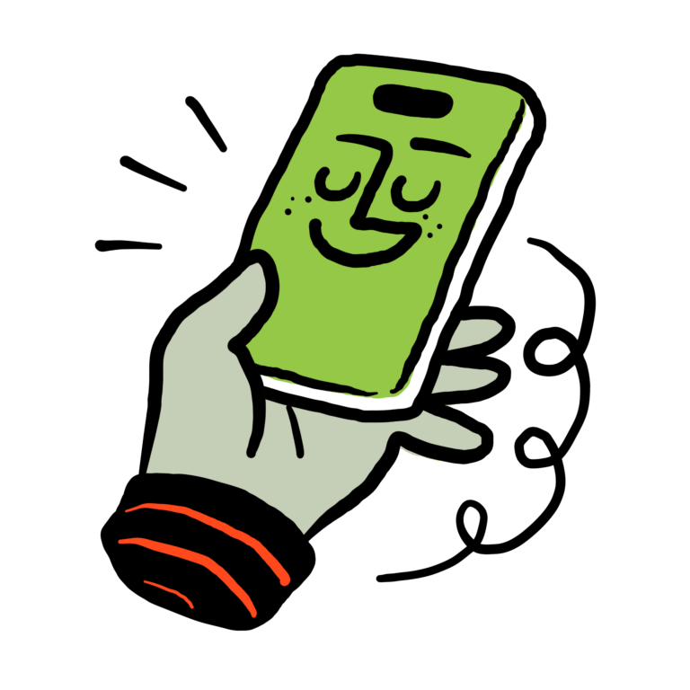 Phone illustration.