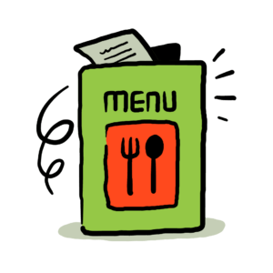 Menu illustration.