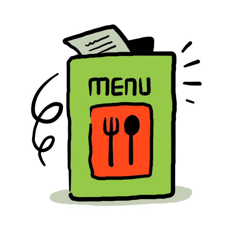 Menu illustration.